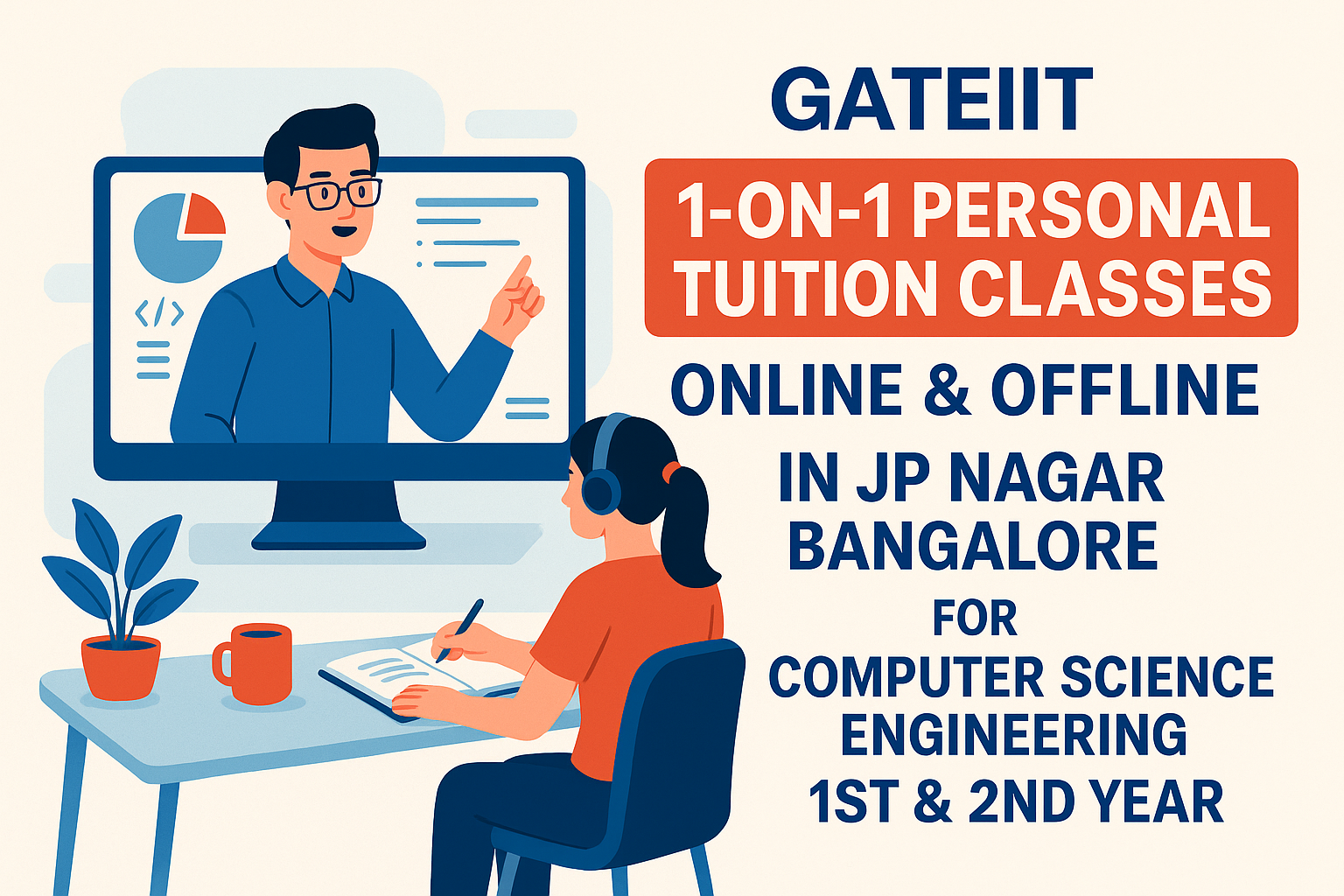 Read more about the article Master Computer Science Engineering with GATEIIT’s 1-on-1 Personal Tuition in JP Nagar, Bangalore – Online & Offline