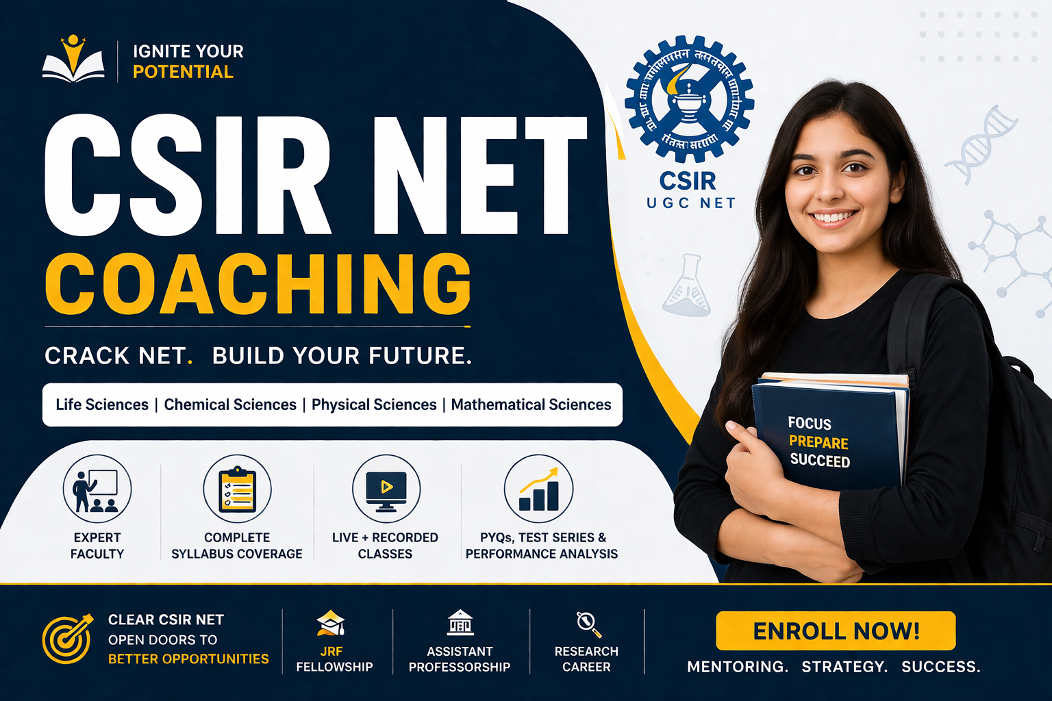 You are currently viewing CSIR NET Coaching for Beginners & Advanced Students