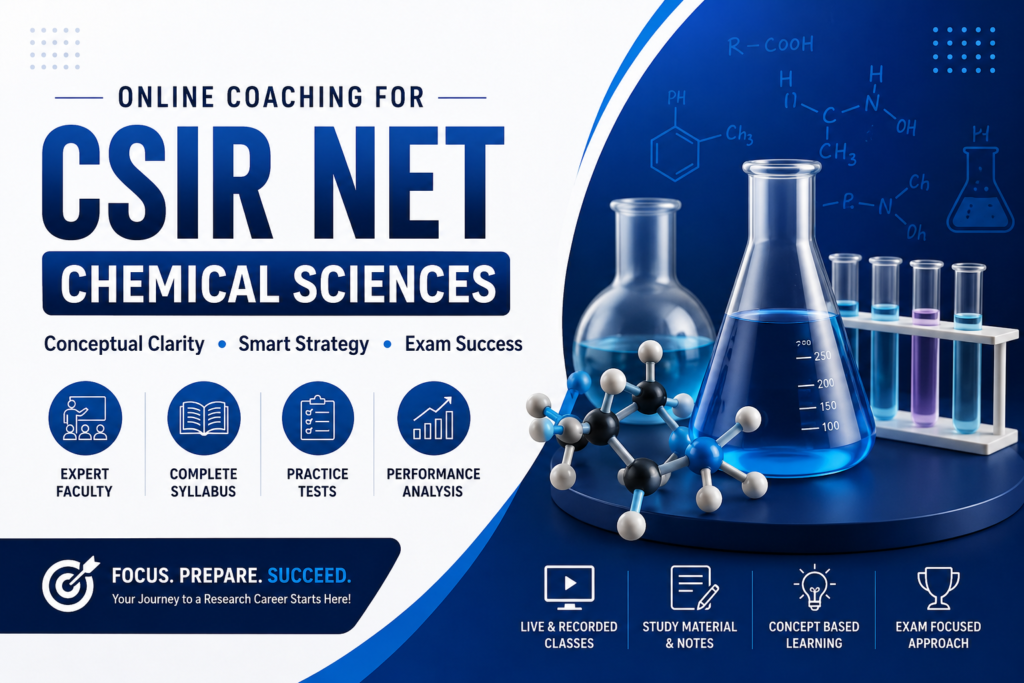 Learn from Experts with Online Coaching for CSIR NET Chemical Sciences