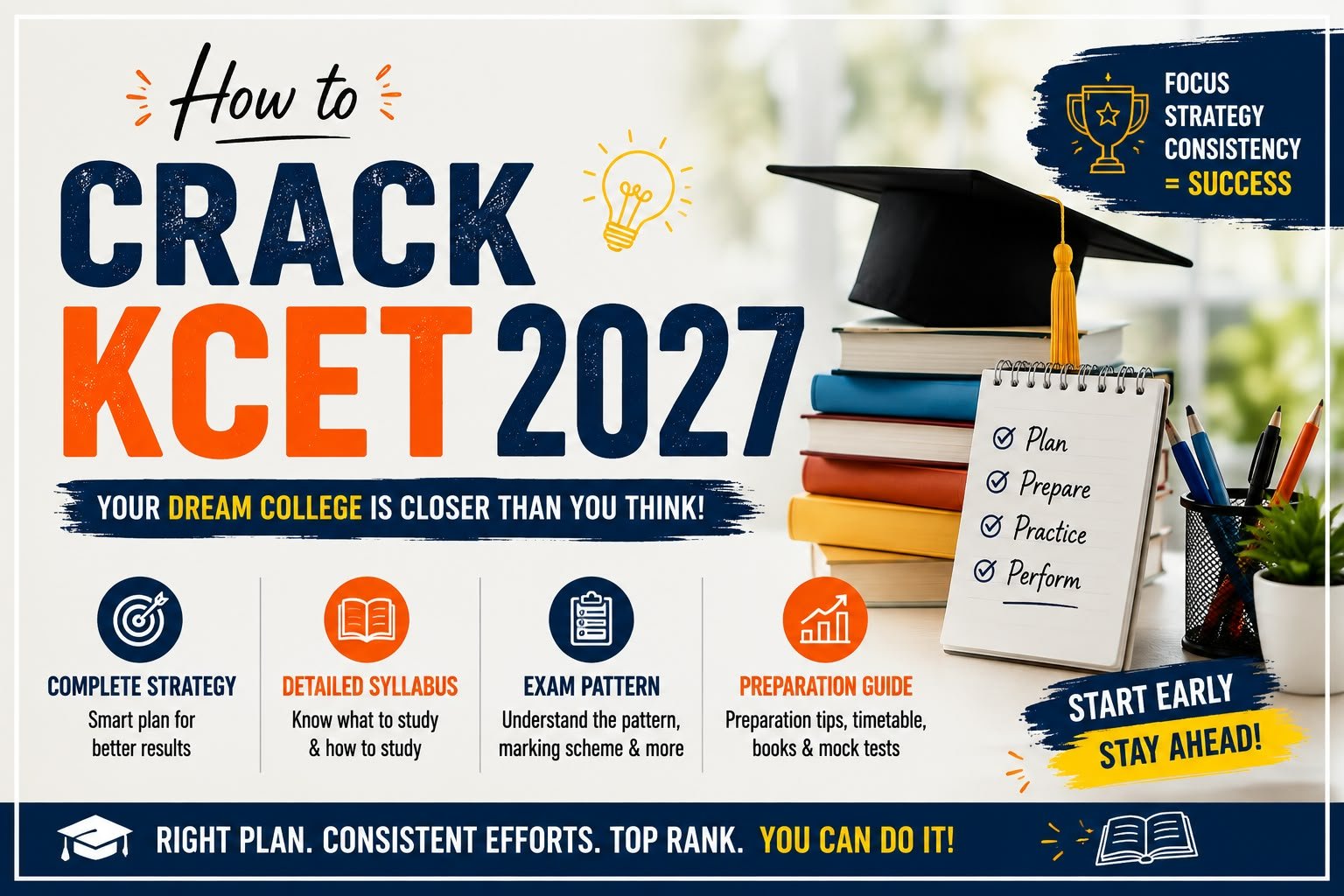 You are currently viewing How to Crack KCET 2027: Complete Strategy, Syllabus, Exam Pattern & Preparation Guide