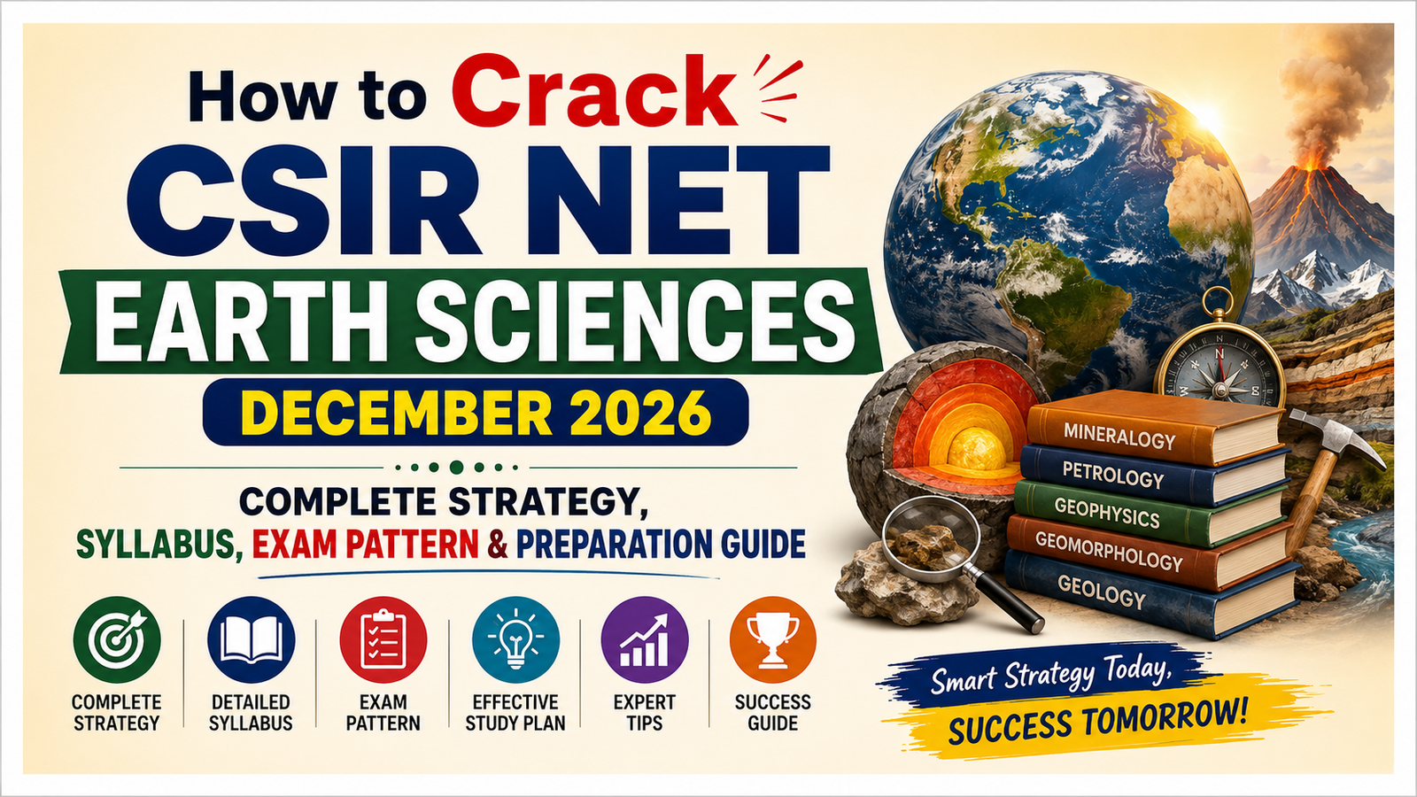 You are currently viewing How to Crack CSIR NET Earth Sciences December 2026: Complete Strategy, Syllabus, Exam Pattern & Preparation Guide