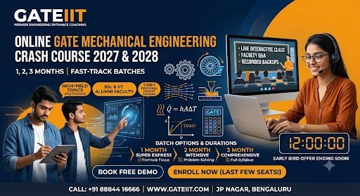 Online GATE ME Crash Course (1, 2 & 3 Months)