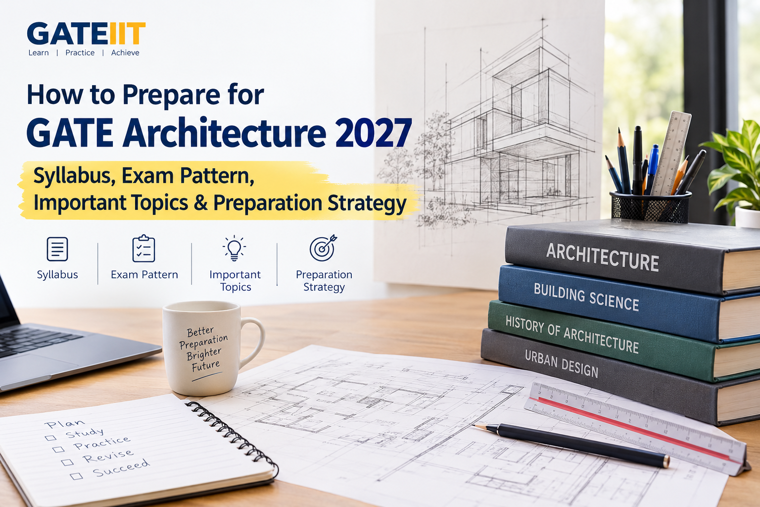 You are currently viewing How to Prepare for GATE Architecture 2027: Syllabus, Exam Pattern, Important Topics & Preparation Strategy