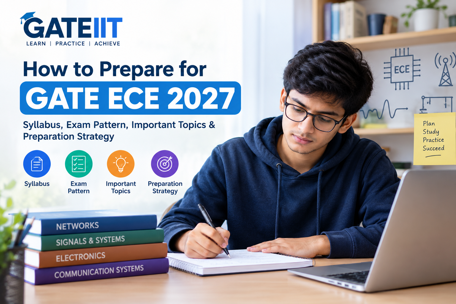 You are currently viewing How to Prepare for GATE ECE 2027: Syllabus, Exam Pattern, Important Topics & Preparation Strategy