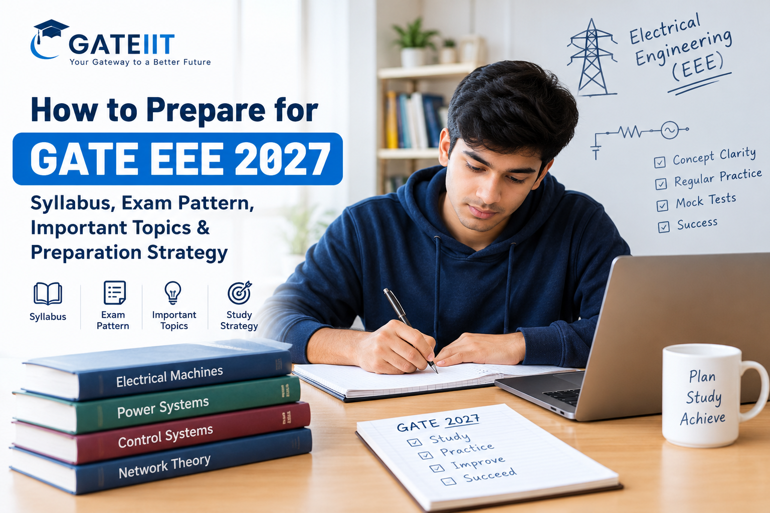 You are currently viewing How to Prepare for GATE EEE 2027: Syllabus, Exam Pattern, Important Topics & Preparation Strategy